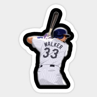 Larry Walker 1733 In Action Sticker